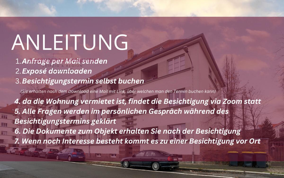 Immobilie in Leipzig / Schönefeld zu verkaufen_Anleitung Online-Termin