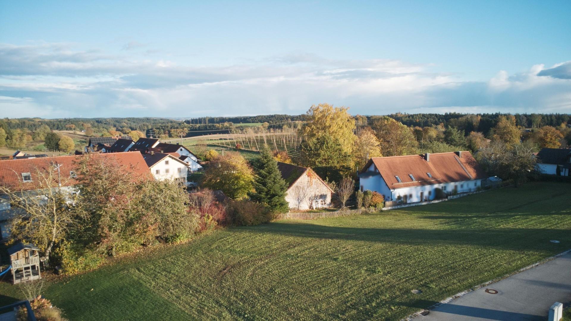 Blick zu Hopfenfelder 