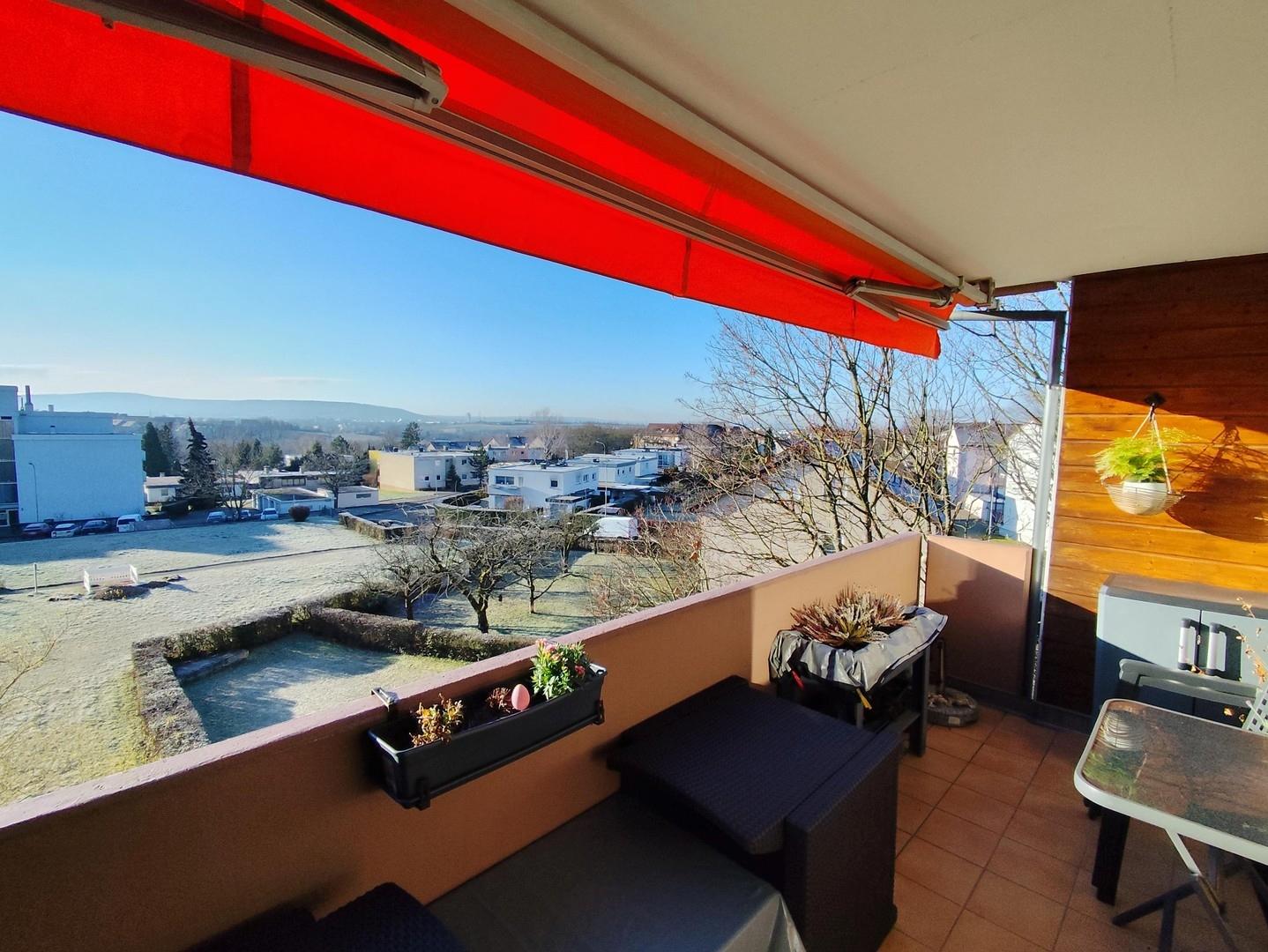 Blick vom Balkon