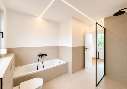 Badezimmer mit Badewanne