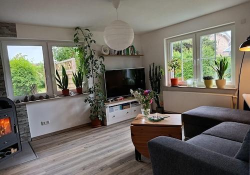 Wohnzimmer mit Kaminofen