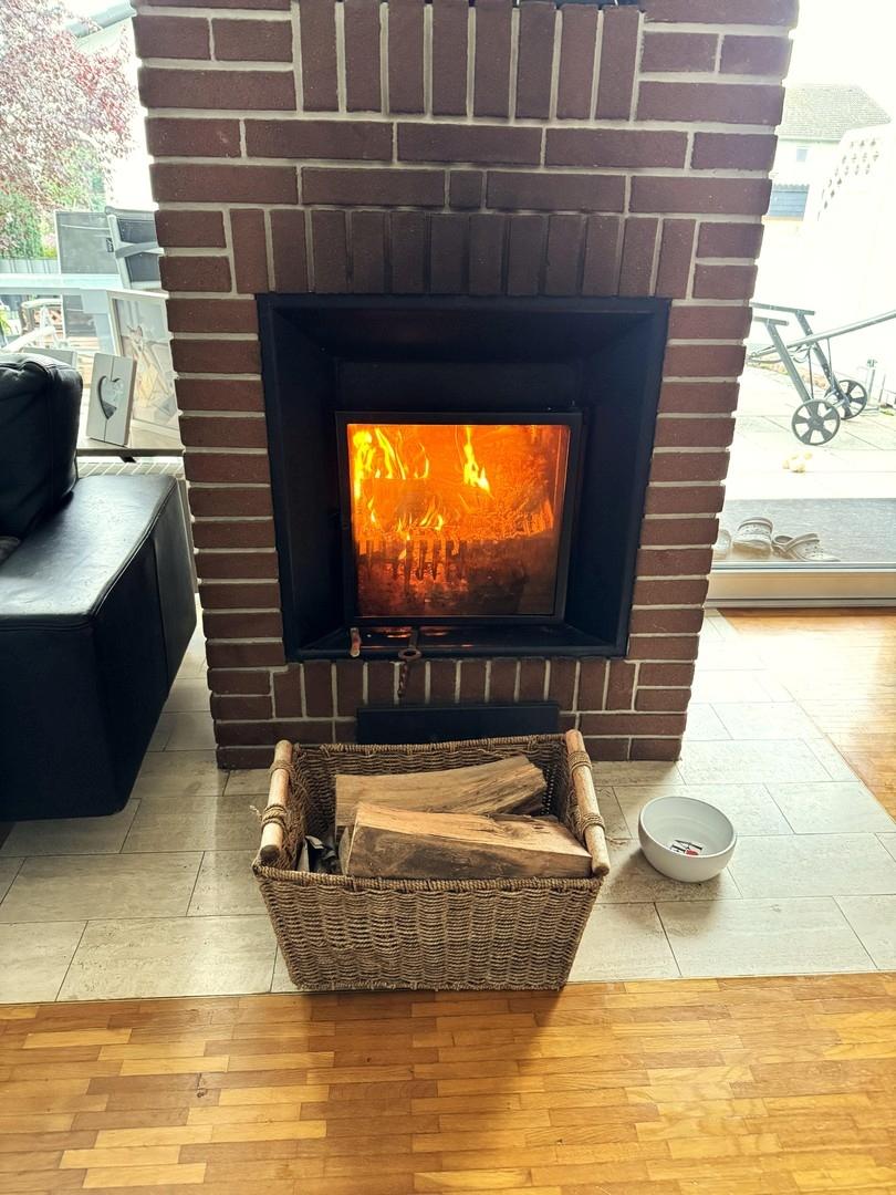 Kamin mit Wärmetauscher
