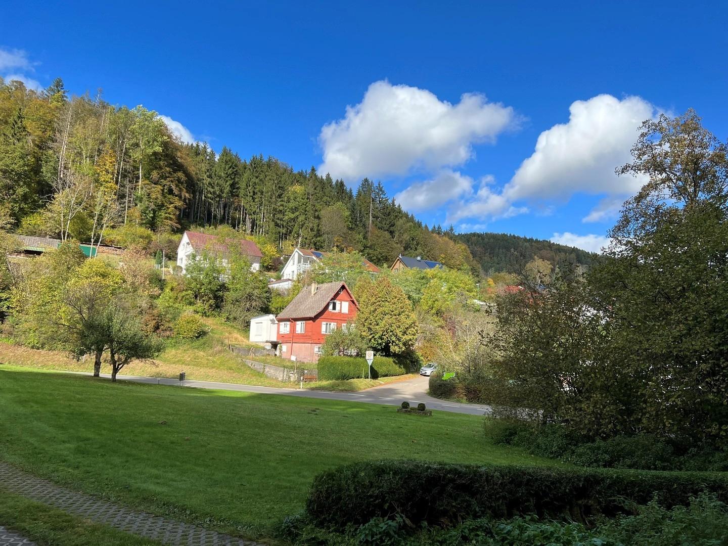 Wohnhaus in grüner Umgebung