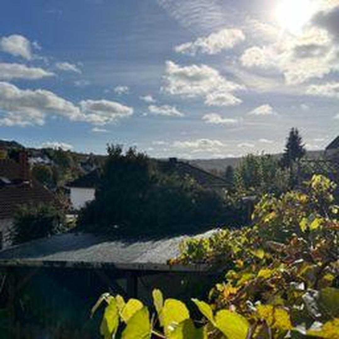 Die Aussicht vom Balkon