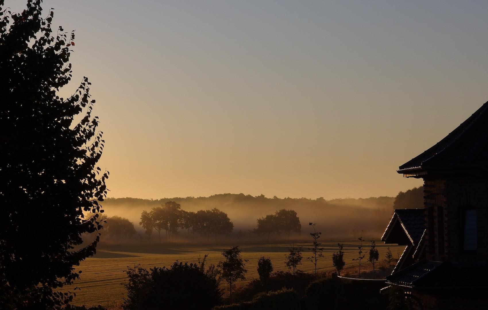 Sonnenaufgang Blick aus Bad OG