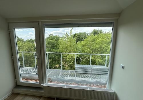 Blick aus dem Wohnzimmer