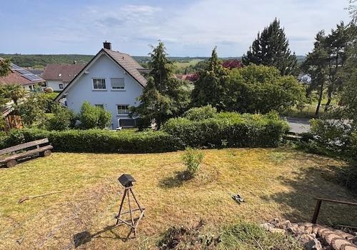 Terrasse Blick in den garten