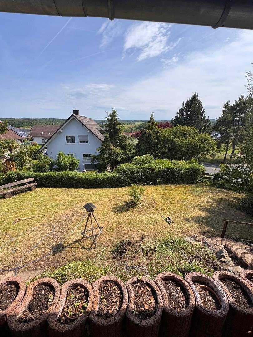 Terrasse Blick in den garten