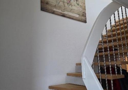 Treppe zum Dachgeschoß