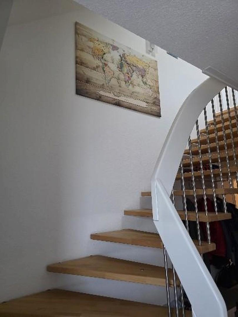 Treppe zum Dachgeschoß