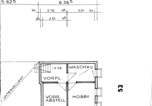 Grundriss Keller 