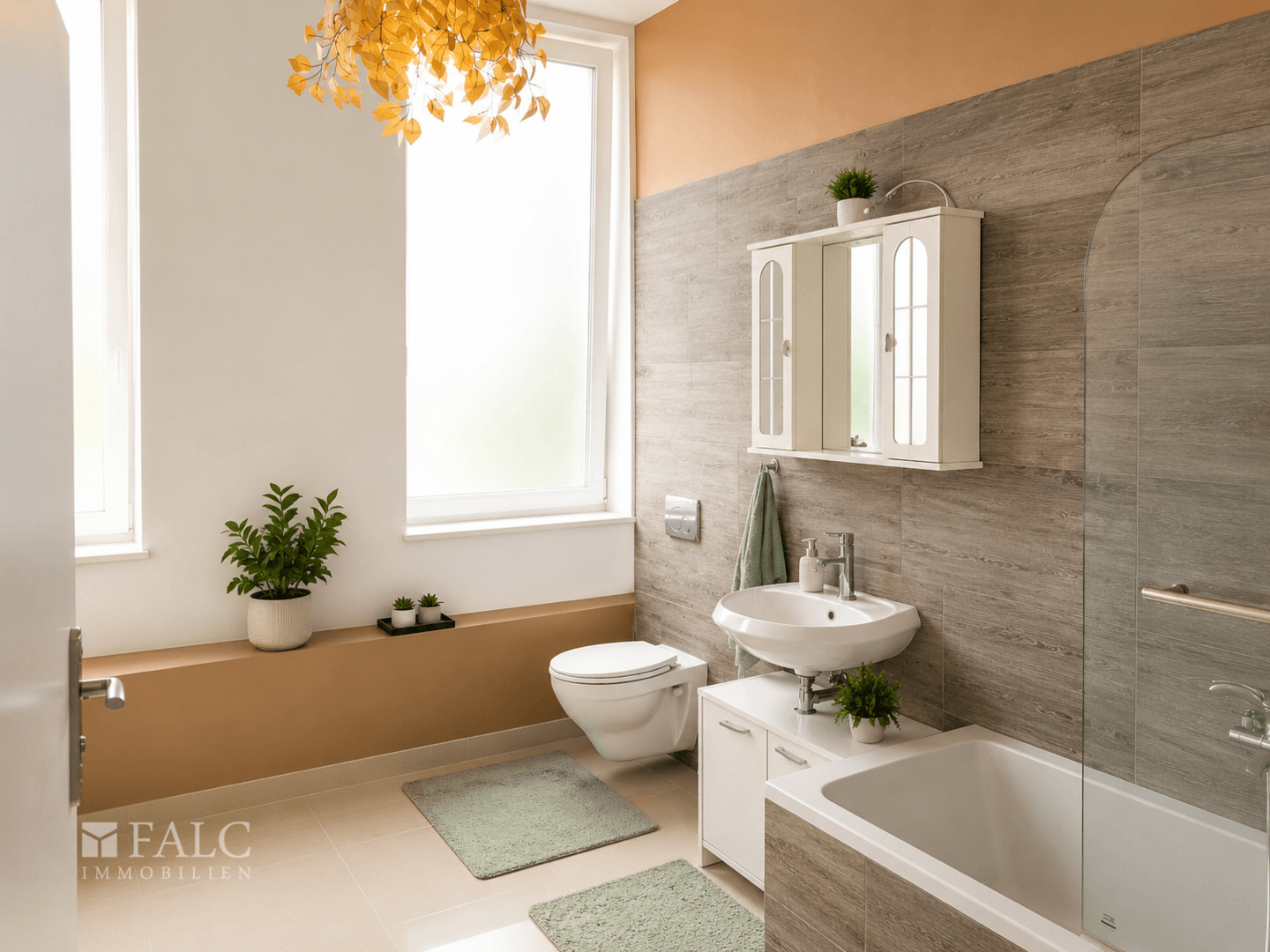modernisiertes Badezimmer