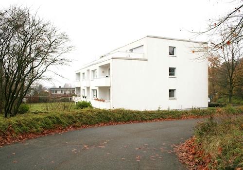 Seitenansicht des Hauses