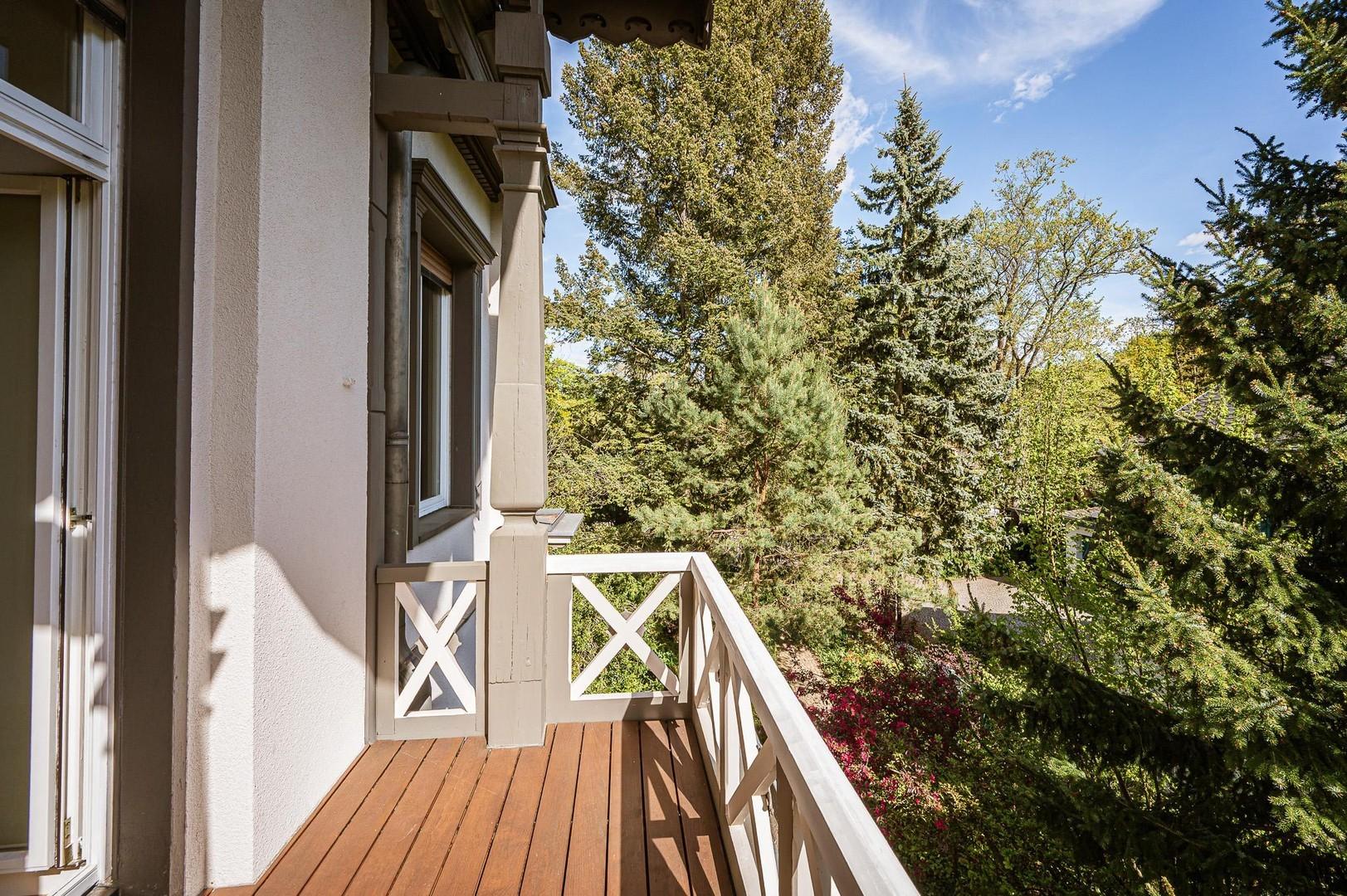 Balkon am Hauptschlafzimmer 