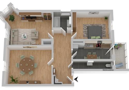 3D Ansicht Grundriss