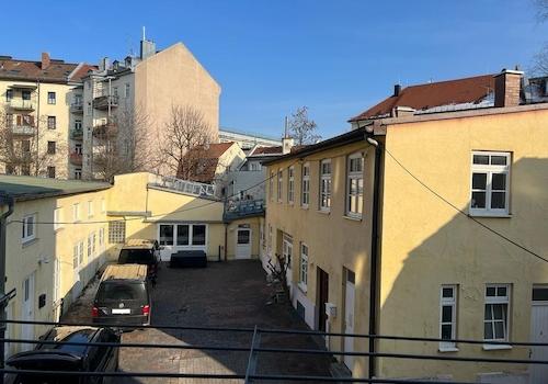 Aussicht Balkon zum Innenhof