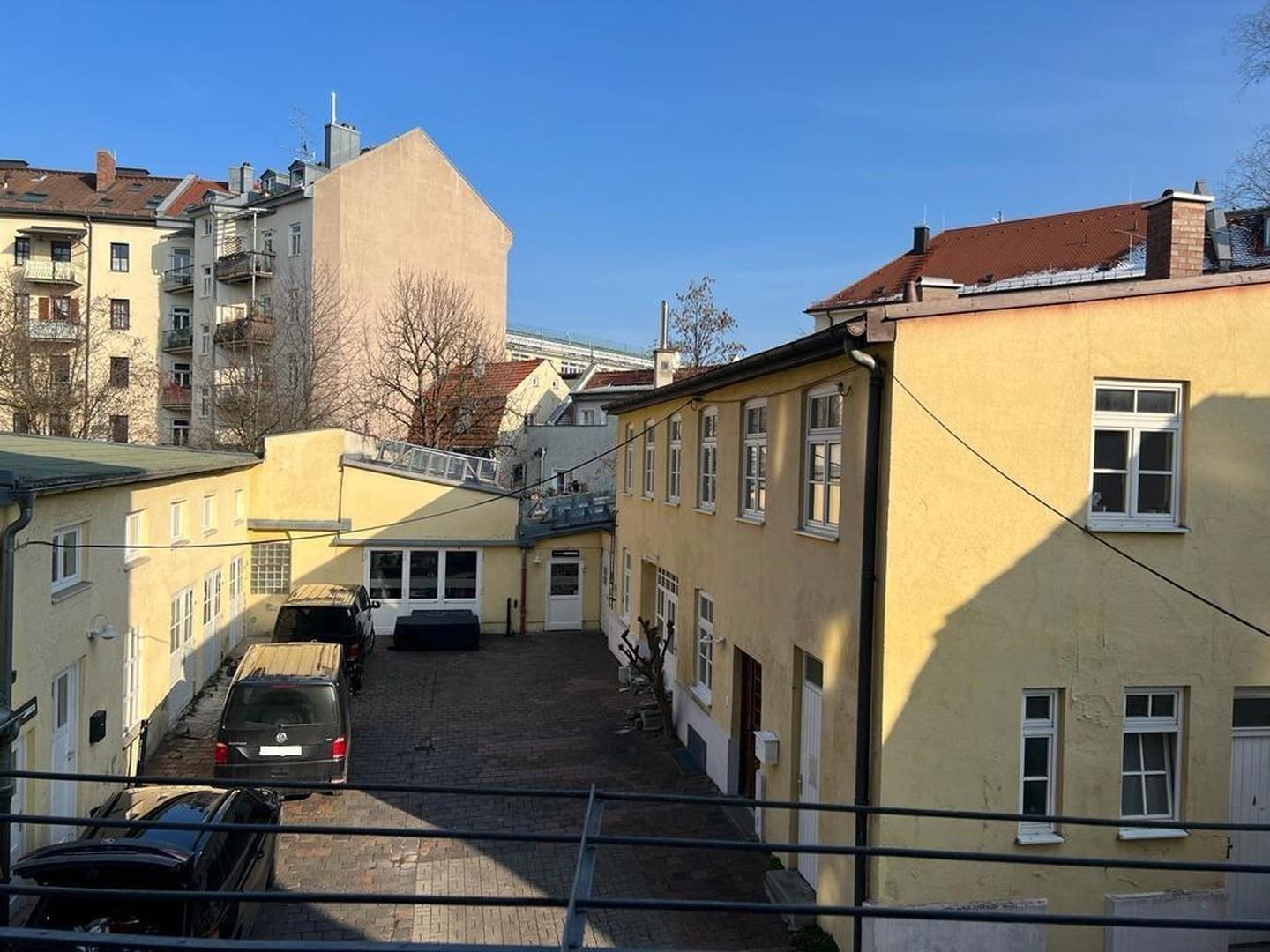 Aussicht Balkon zum Innenhof