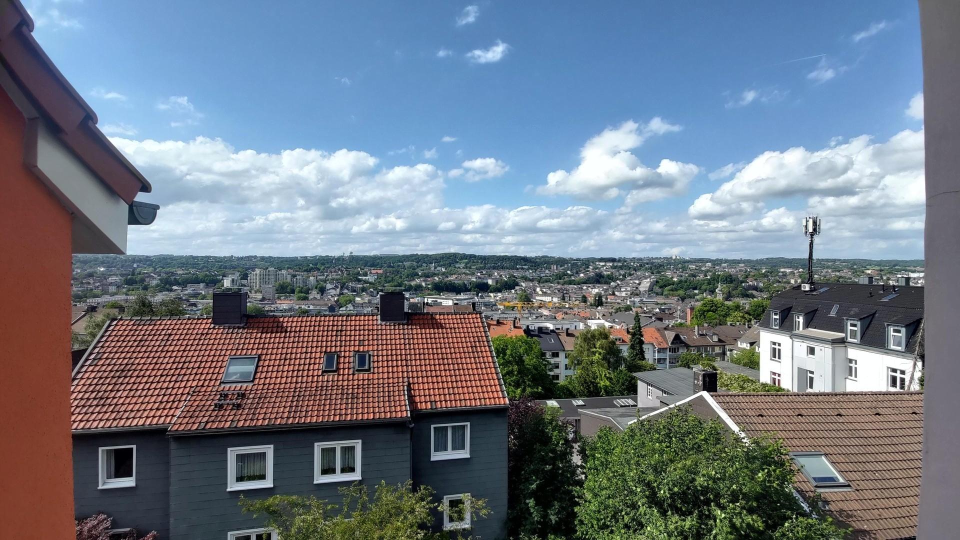 Talblick Treppenhausfenster