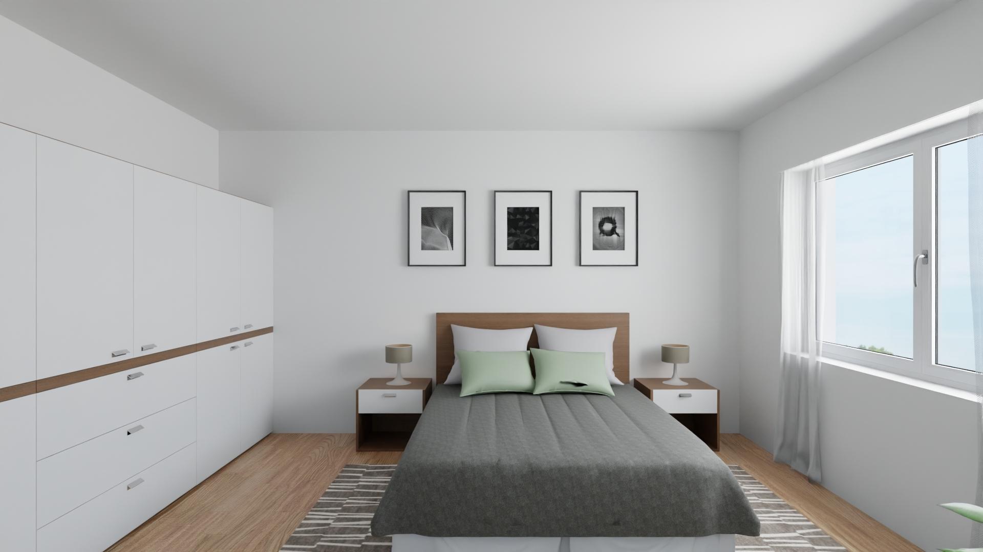Schlafzimmer-Visualisierung