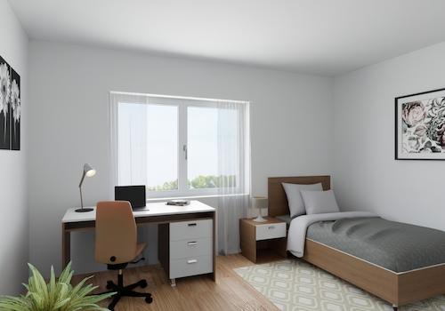 Schlafzimmer-Visualisierung