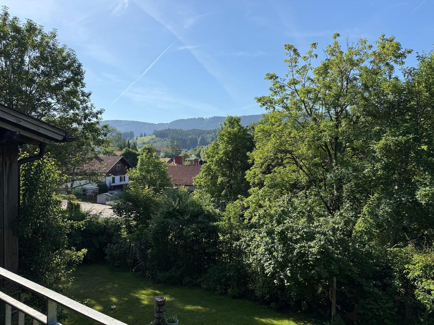 Aussicht vom Balkon