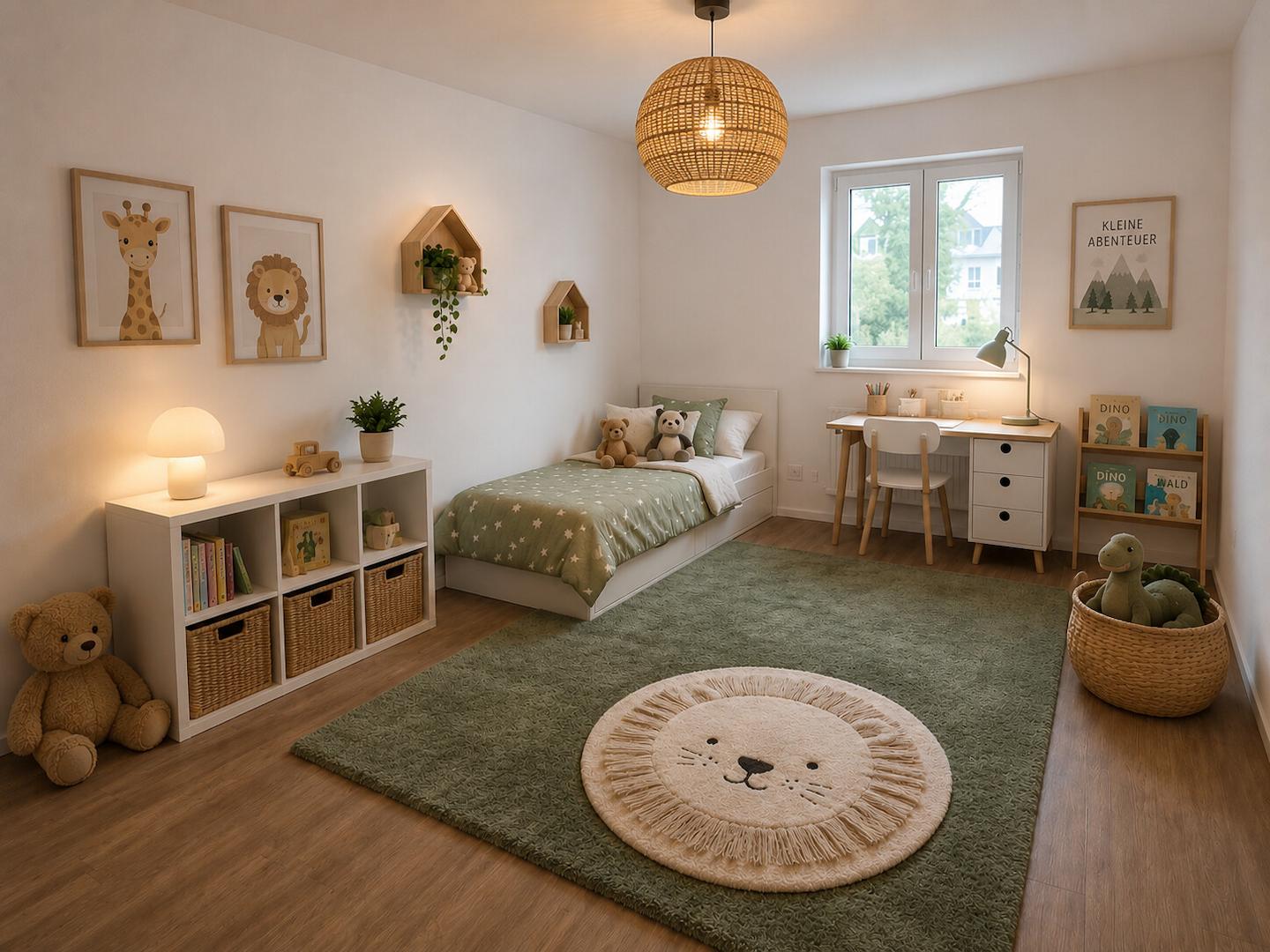 So könnte Ihr Kinderzimmer aussehen. (KI-generiert)