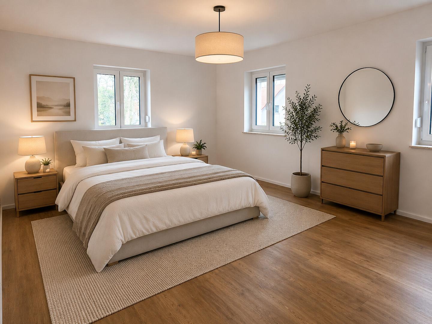 So könnte Ihr Schlafzimmer aussehen. (KI-generiert)