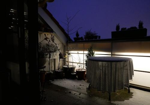 Beleuchtete Loggia