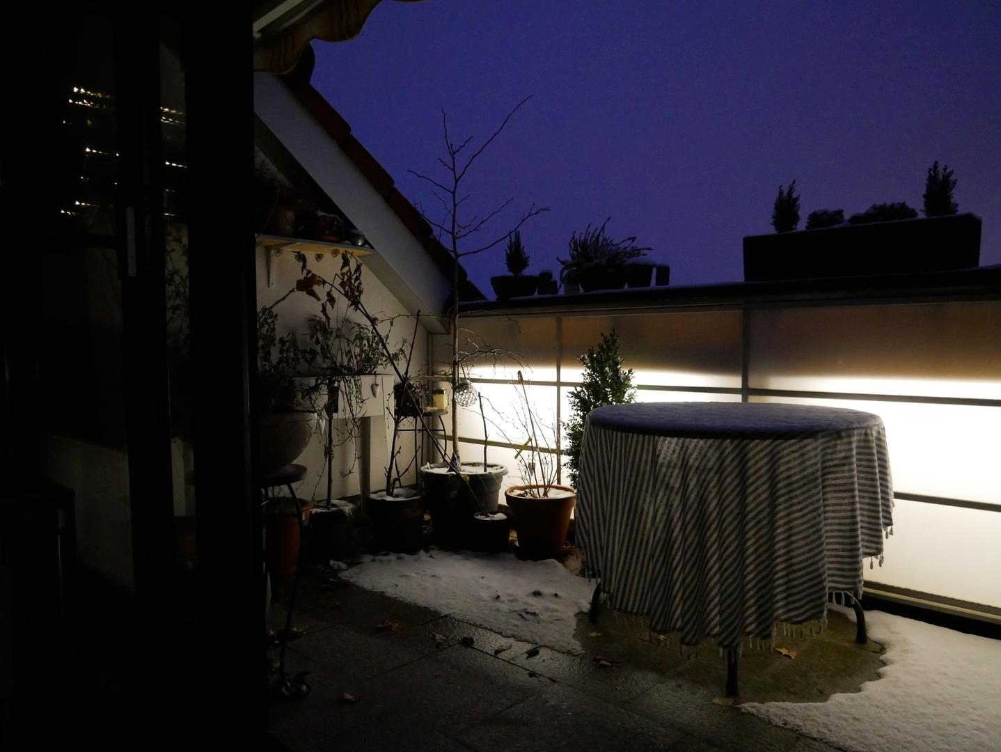 Beleuchtete Loggia