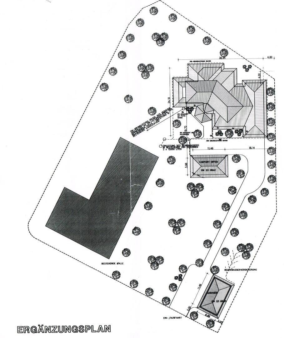 Lageplan mit Halle
