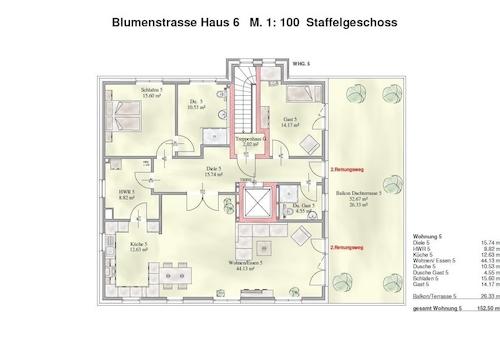 Grundriss Wohnung 5