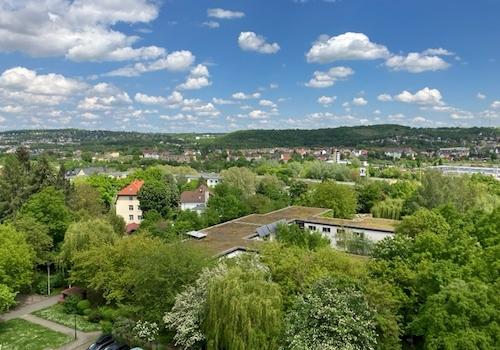Ausblick Kinderzimmer und Schlafzimmer