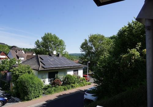 Blick vom Balkon