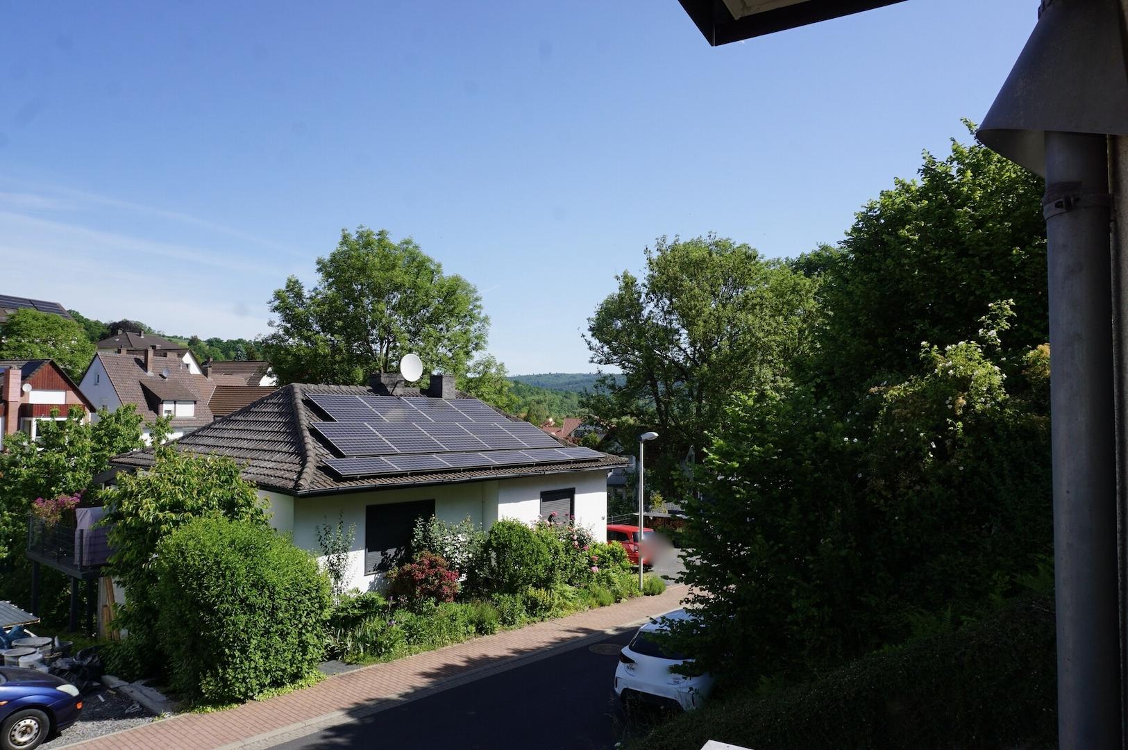 Blick vom Balkon