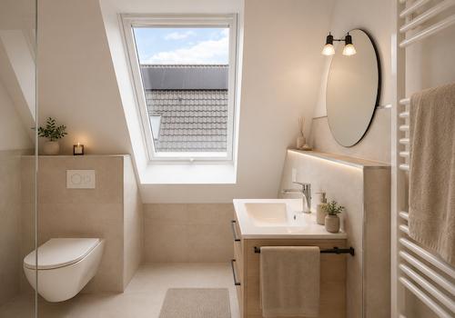 Badezimmer oben - virtuell erstellt