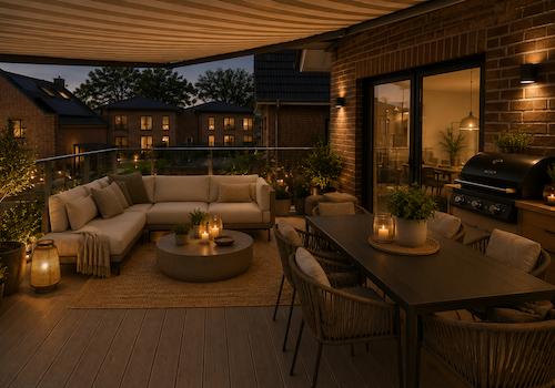 Dachterrasse - virtuell erstellt