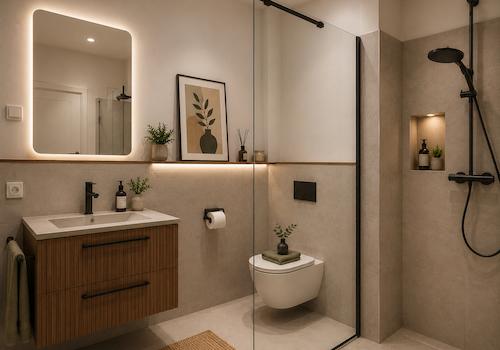Badezimmer unten - virtuell erstellt