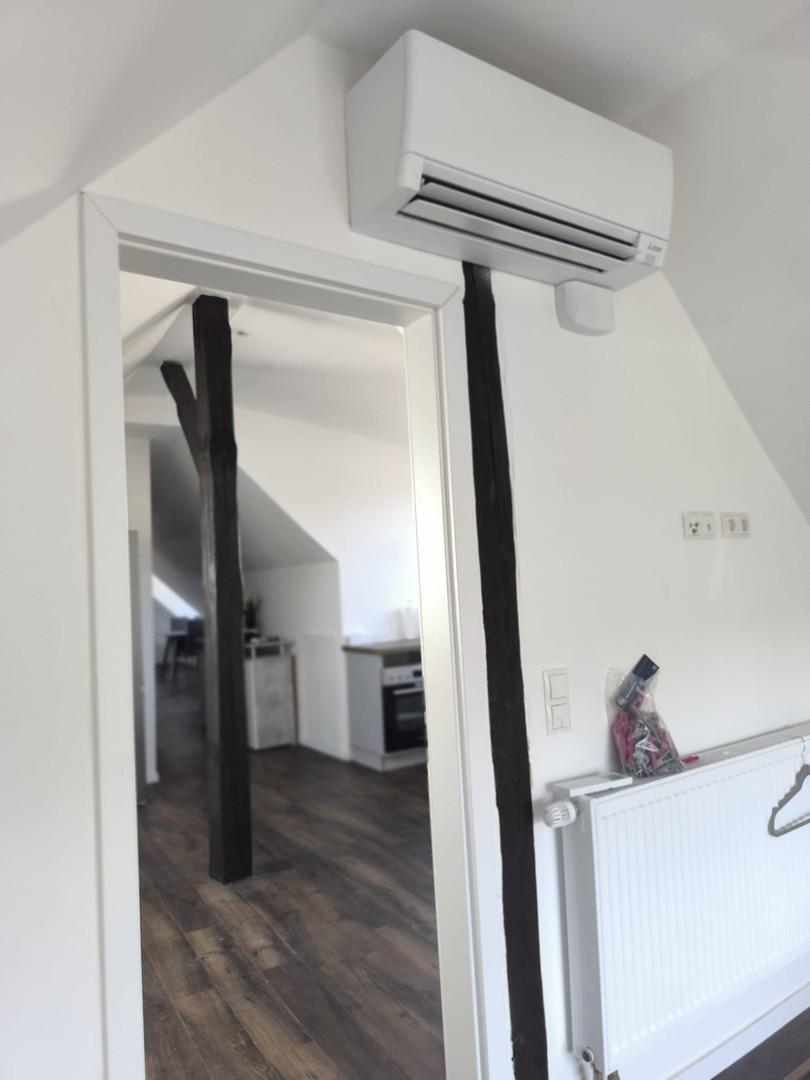 Schlafzimmer mit Klimaanlage