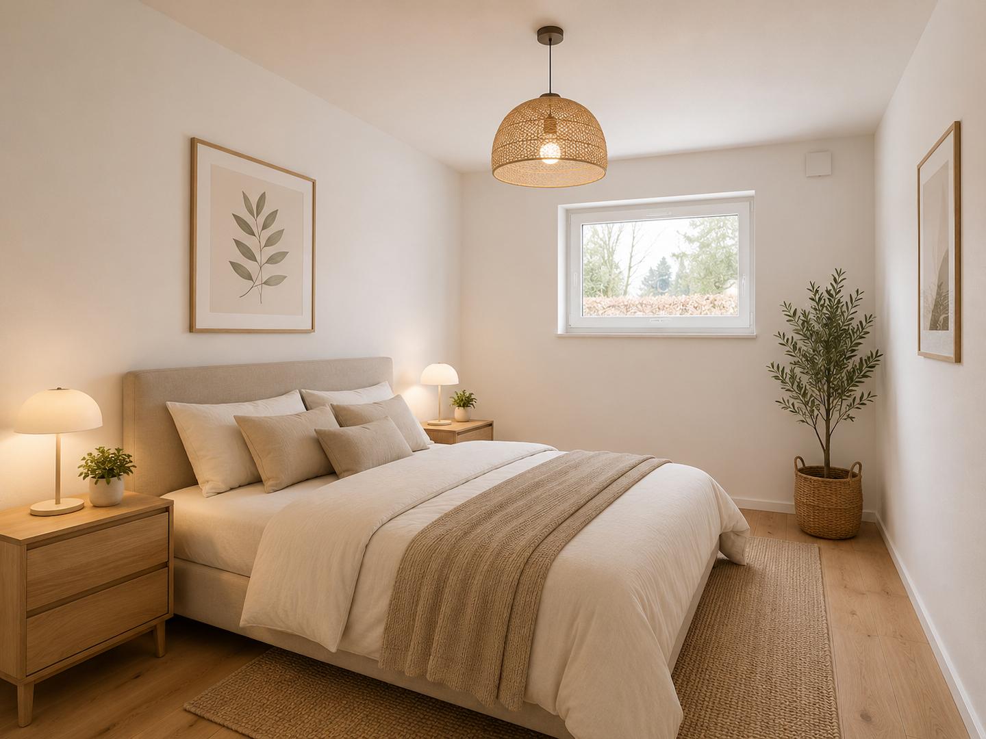 Schlafzimmer - virtuell eingerichtet
