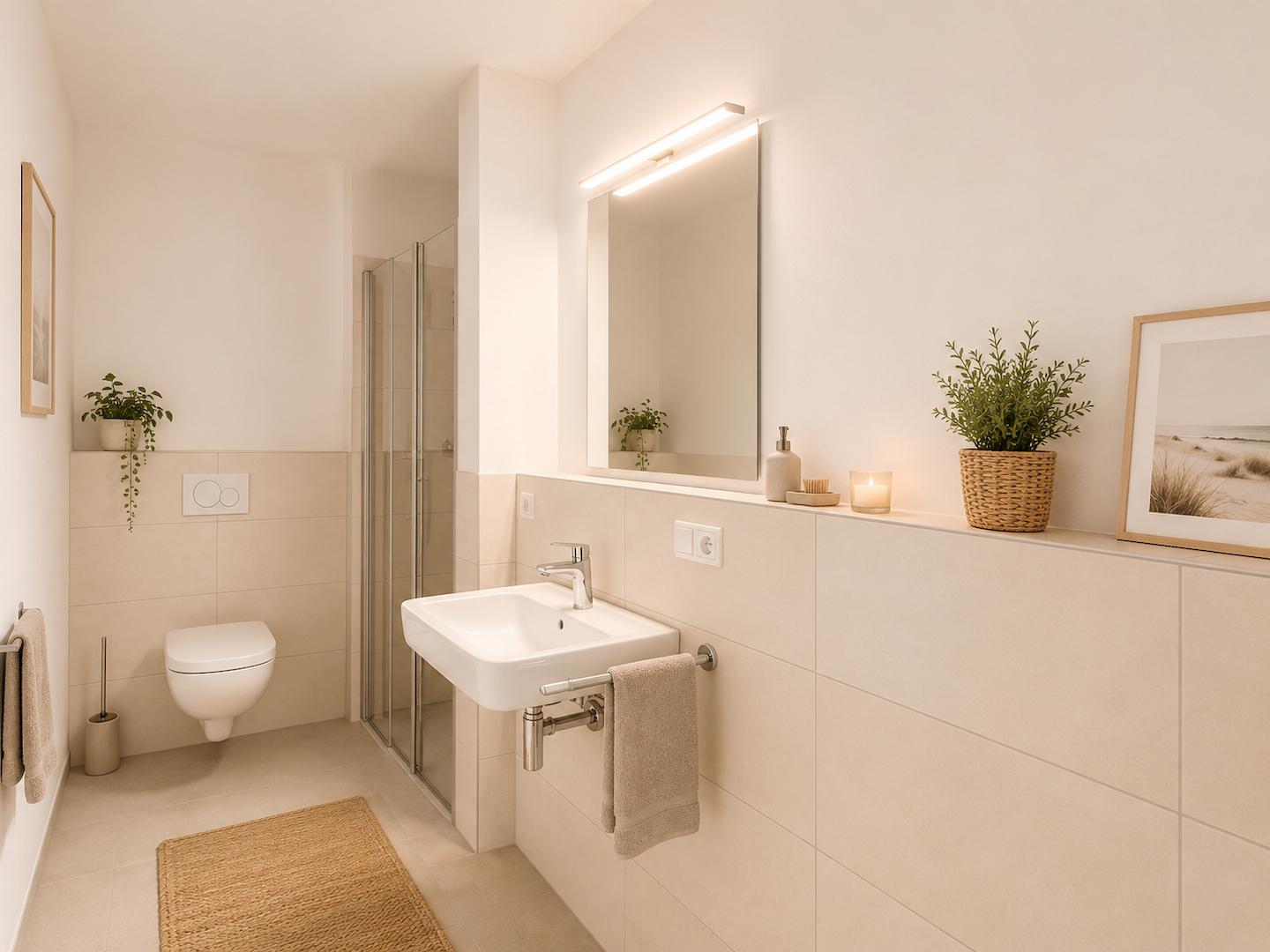Badezimmer - virtuell eingerichtet
