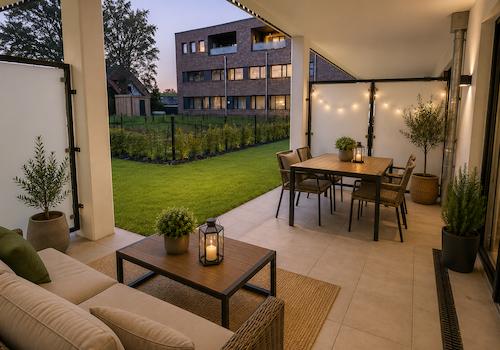 Terrasse - virtuell eingerichtet
