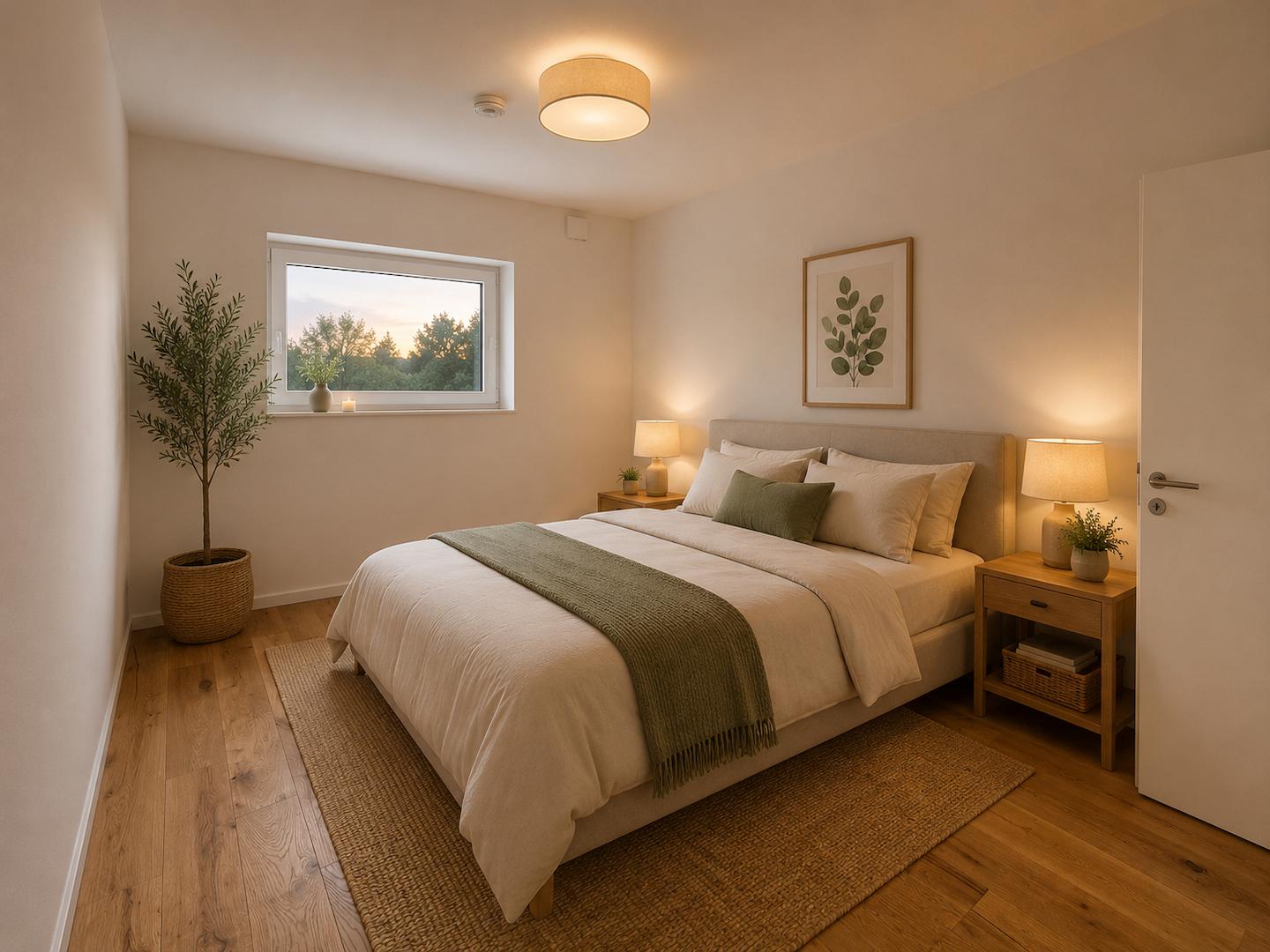 Schlafzimmer - virtuell eingerichtet