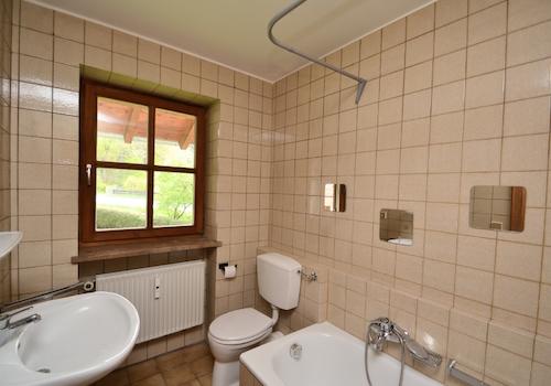 Tageslichtbadezimmer mit Badewanne
