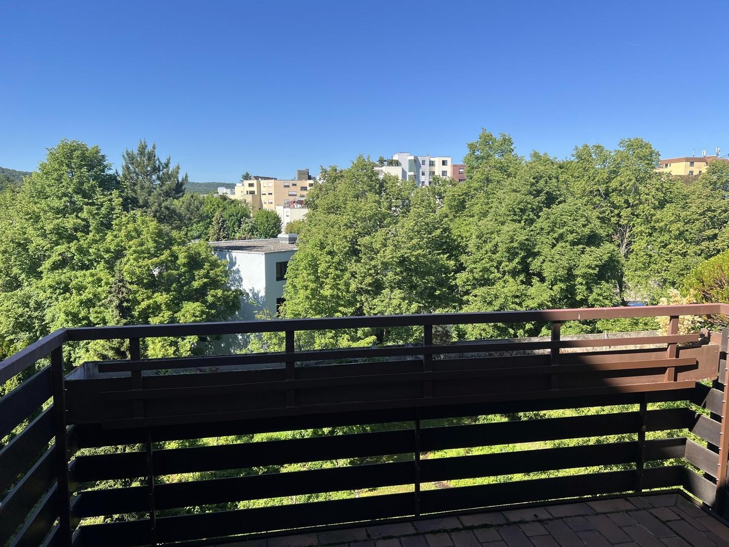 Blick vom Balkon