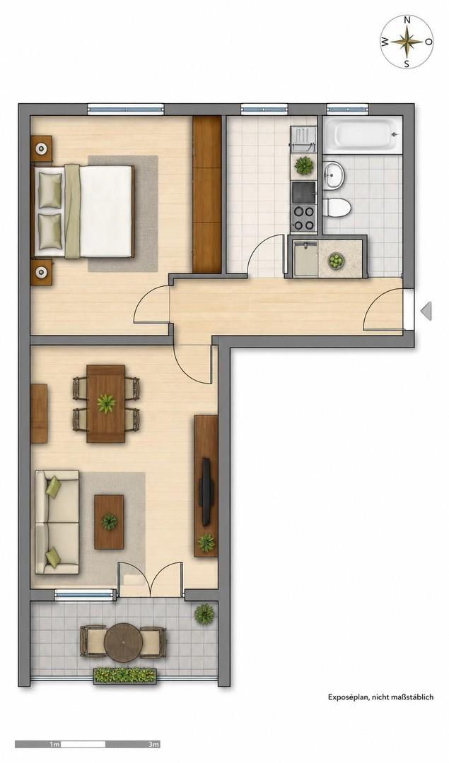 Grundriss Wohnung