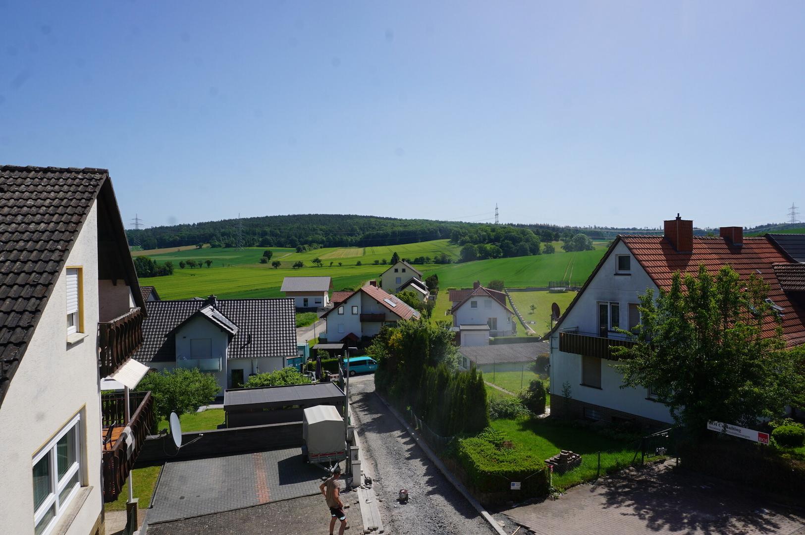 Blick vom Balkon