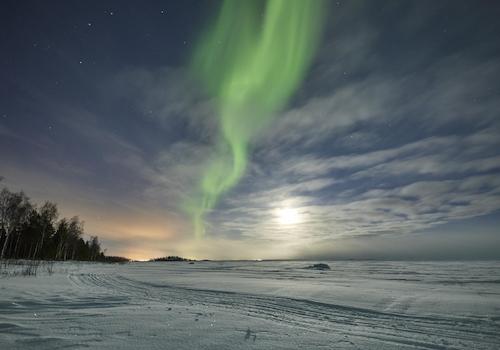 Nordlichter über Finnland