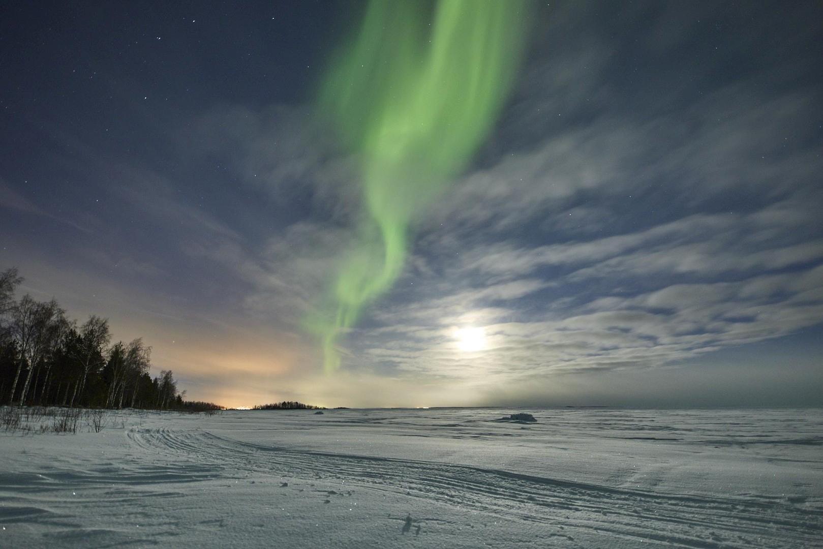Nordlichter über Finnland