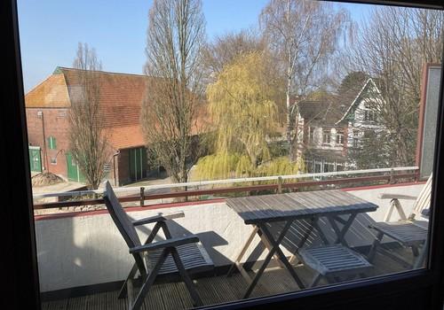 Blick auf den Balkon