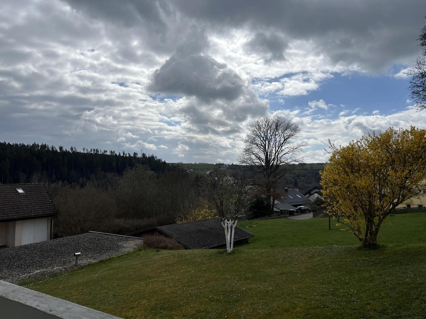 Aussicht vom Balkon